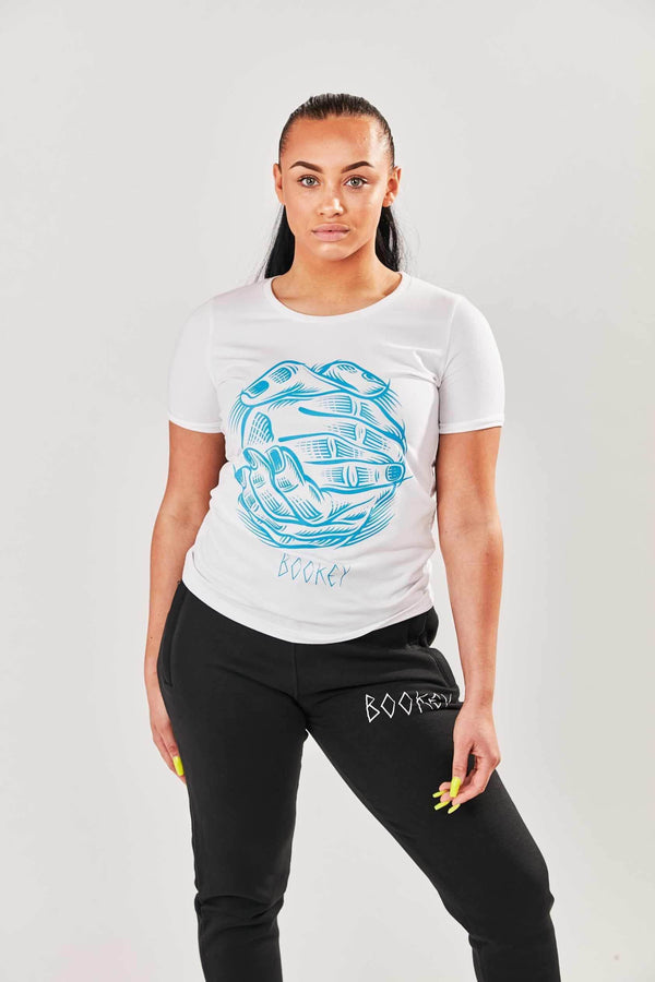 Together T-Shirt - White Womens Fit - Bookey Clothing - Streetwear