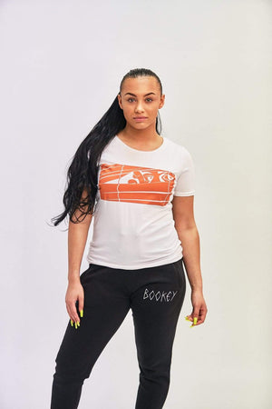 Orange Logo Bookey Classic T-Shirt - Womens Fit - Bookey Clothing - Streetwear