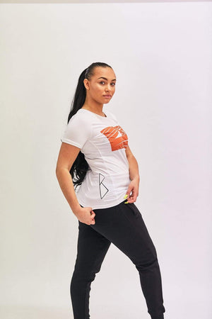 Orange Logo Bookey Classic T-Shirt - Womens Fit - Bookey Clothing - Streetwear