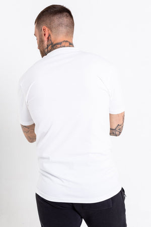 Blue Logo Bookey Classic T-Shirt - White - Bookey Clothing - Streetwear