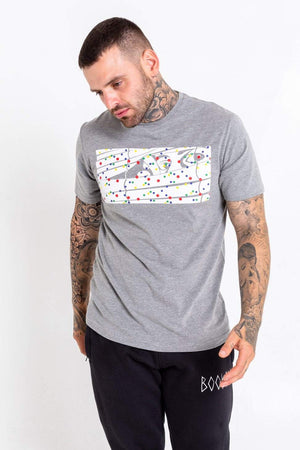 Rainbow Dotted Bookey Classic T-Shirt - Grey - Bookey Clothing - Streetwear