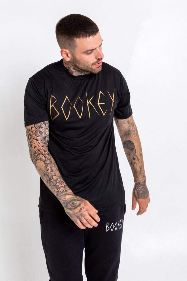 Bookey Lux Statement T-Shirt - Black and Gold - Bookey Clothing - Streetwear