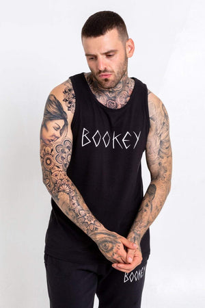 Bookey Statement Vest - Black Mens Fit - Bookey Clothing - Streetwear