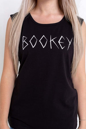 Bookey Statement Vest - Black Womens Fit - Bookey Clothing - Streetwear