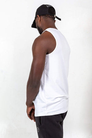 Bookey Statement Vest - White Mens Fit - Bookey Clothing - Streetwear
