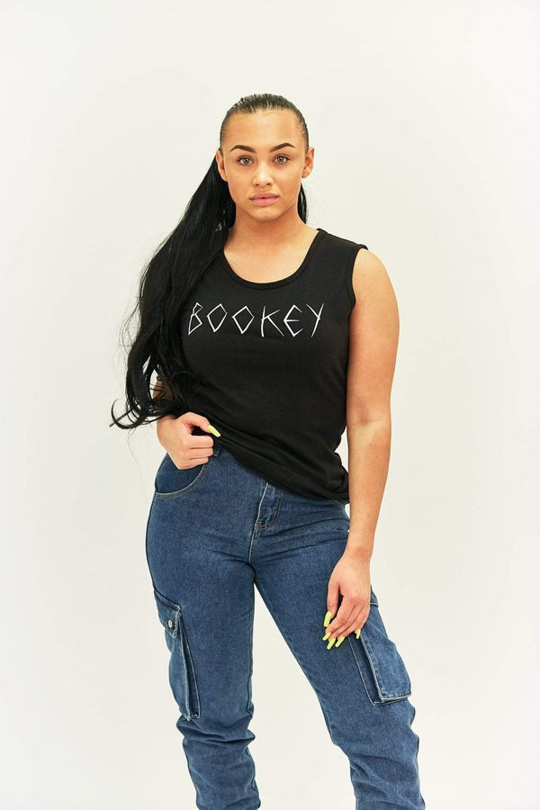Bookey Statement Vest - Black Womens Fit - Bookey Clothing - Streetwear